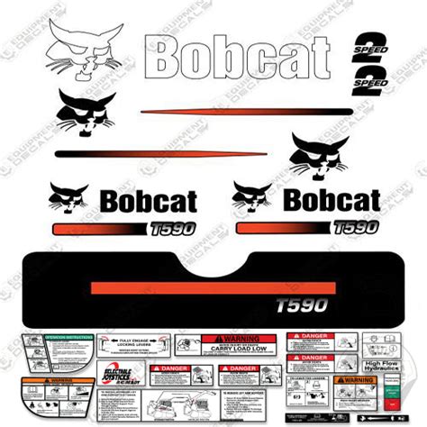 bobcat skid steer decals kit